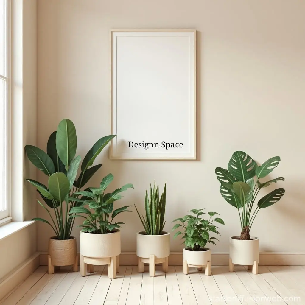 Interior- designer-in-Trivandrum: -image- of -a -wall -with- potted- plants